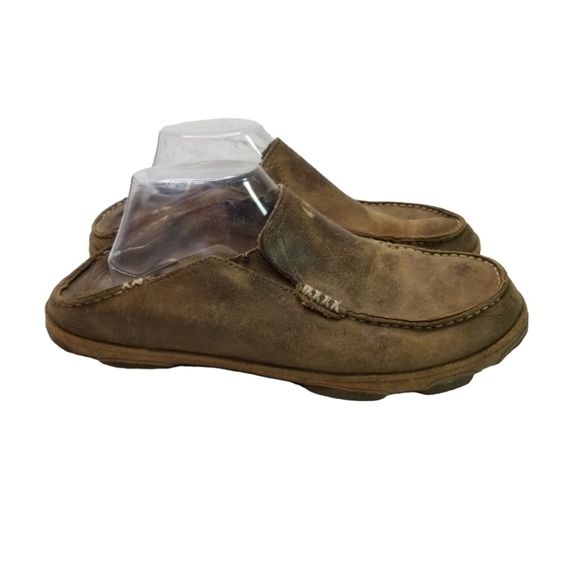 Olukai moloa brown leather shoes main image 10
